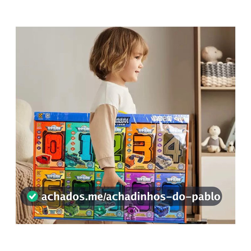10 Números transformer Infantil de Brinquedo Robô Transformer