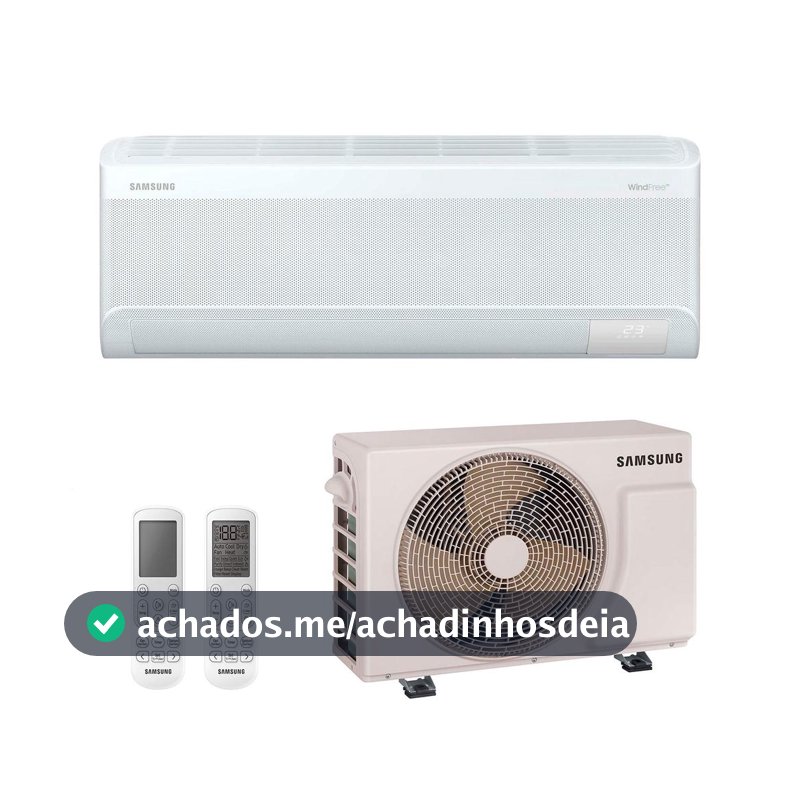 Ar-Condicionado Split Inv 9000 BTUs 220V Samsung WindFree AI Pro Wi-Fi High Wall Só Frio AR60H09D1AWNAZ/AR60H09D1AWXAZ
