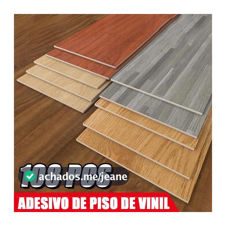 108PC Piso Painel Revestimento Vinílico Adesivo Lavável Madeira