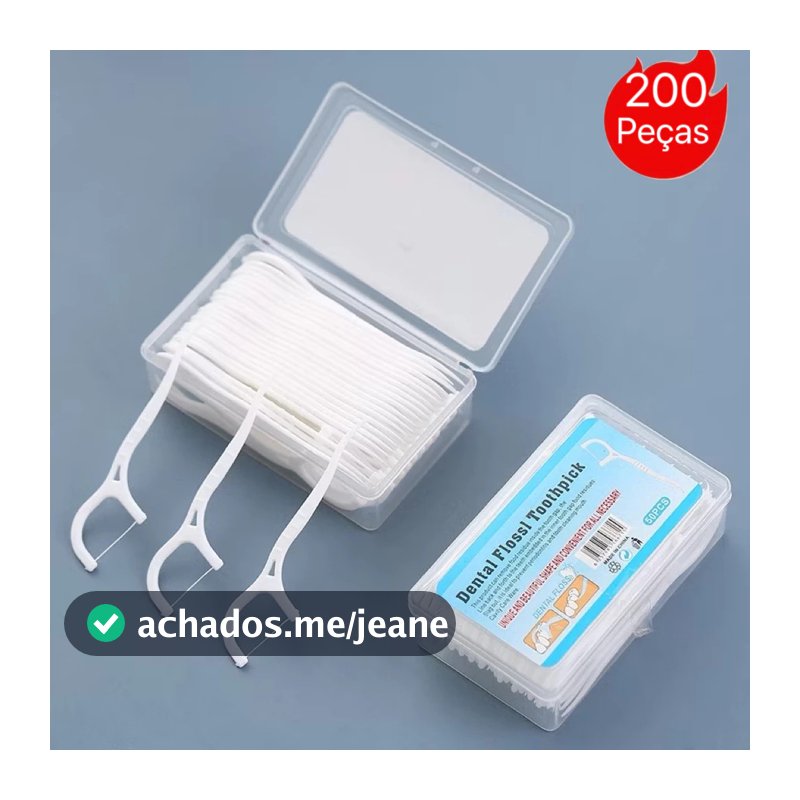 kit200/300/100/50 Fio Dental Infantil em Formato de Arco Ultra Fino para uma Limpeza Eficaz