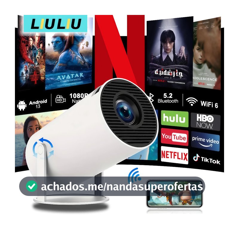 Projetor 4K HD 150 Polegadas Celular, Xbox, PS, Pc, Wifi HY300 Pro Magcubic Envio Imediato