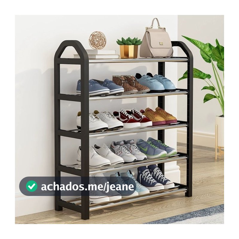 Sapateira 4/5 Andares Organizador De Sapatos Tenis 8 Pares Desmontavel Sapateira Hall De Entrada