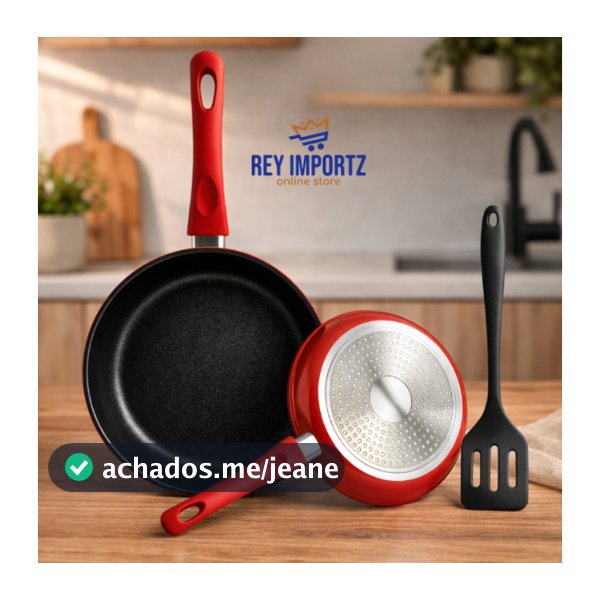 Kit Frigideira ceramica Antiaderente + Espátula de silicone  Não Gruda vai em todo tipo de fogao