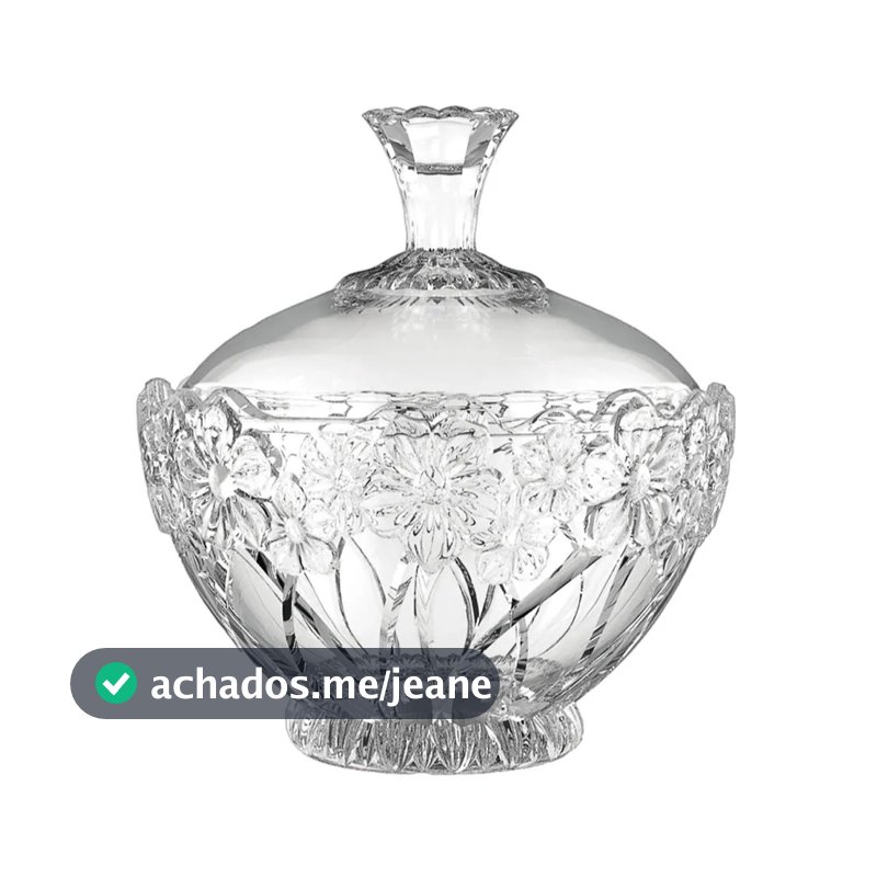Bombonieres Baleiro De Vidro Com Tampa 350 ML Decorativo Resistente Elegante Luxo