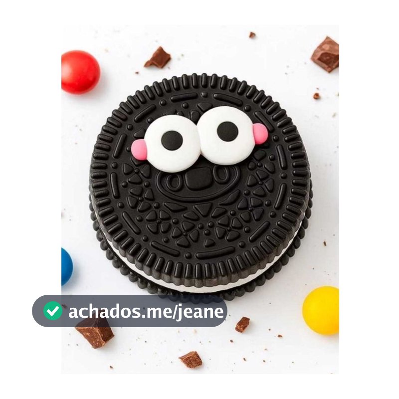 Squishy Oreo Fofinho Antiestresse Brinquedo Sensorial Silicone mole