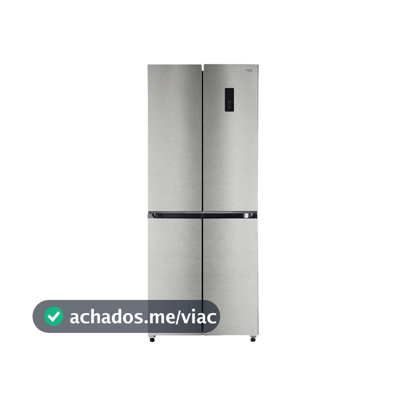 Geladeira Refrigerador HQ Frost Free Inverter Multidoor 426 Litros Inox HQ-426MDFF
