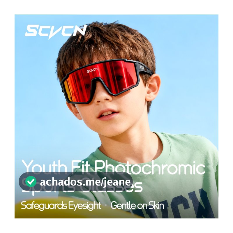 SCVCN Óculos De Sol Fotocromáticos Para Ciclismo , Adequados Crianças De 5 A 10 Anos , Ao Ar Livre , Clássicos