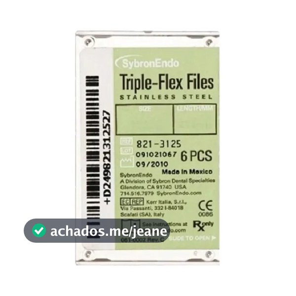 Lima Triple-flex 30mm Endodôntica Kavo C/ 6 Unidades  Acessórios Ortodônticos