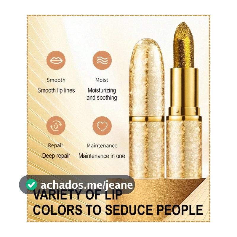 Lip Gloss Vermelho Perolado Brilhante Batom Hidratante Moda Poeira Dourada De Longa Duração E Colorfast