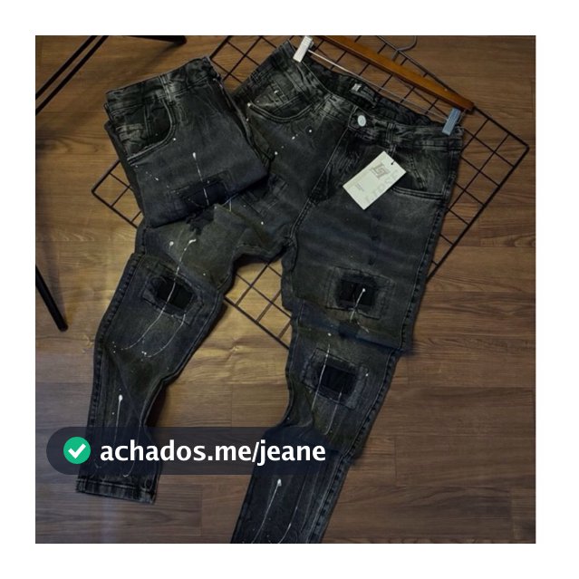 CALÇA JOGADOR MASCULINA IMPORTADA GRIFFE ORIGINAL (JEANS RASGADINHA)