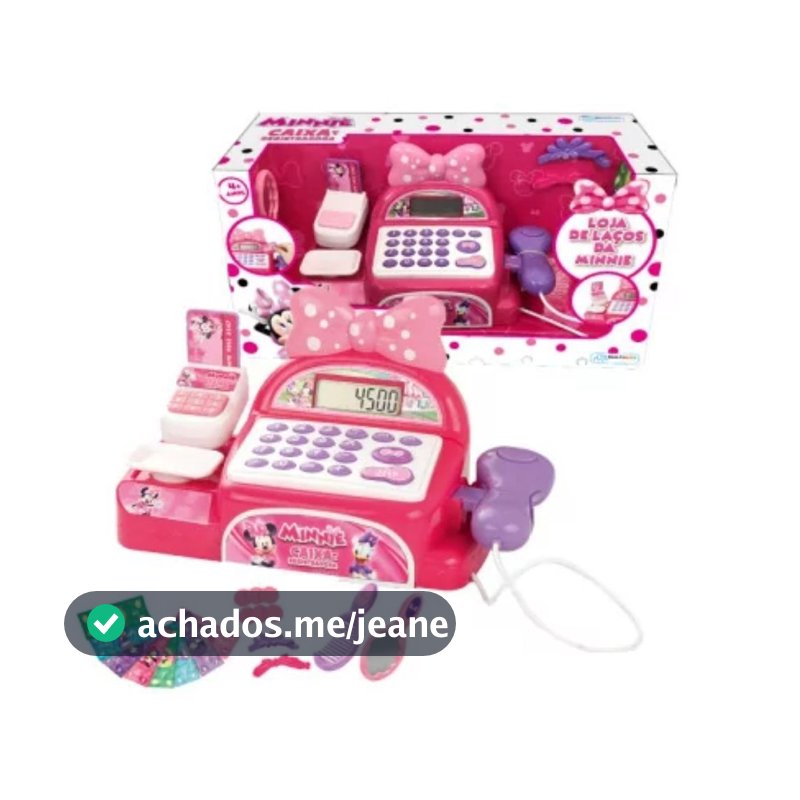Caixa Registradora Loja de Laço Minnie Multikids - BR1183