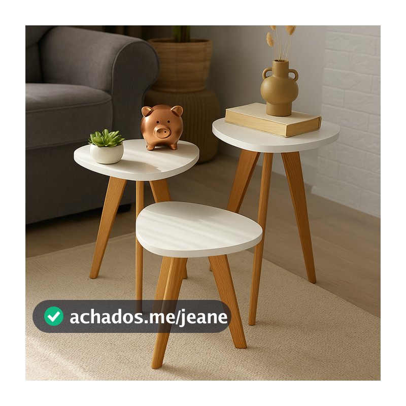 Kit Mesinhas de Apoio Formato Orgânica – Compactas e Cheias de Personalidade