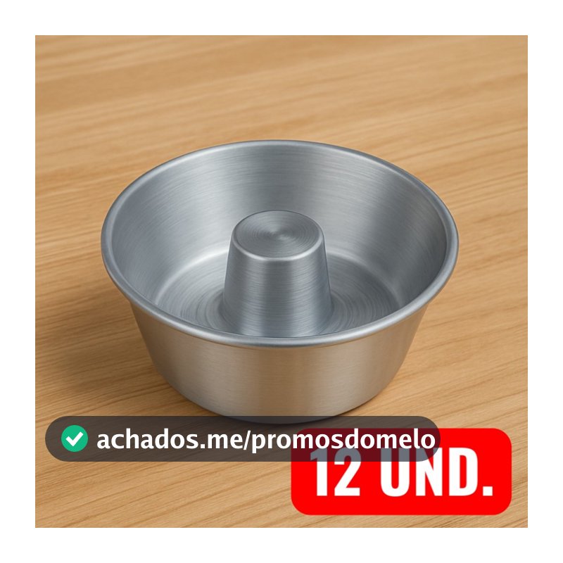 Kit Formas Nº12 Em Alumínio 300ml Para Bolo Vulcão Pudim Mini Bolo Doces Sobremesas