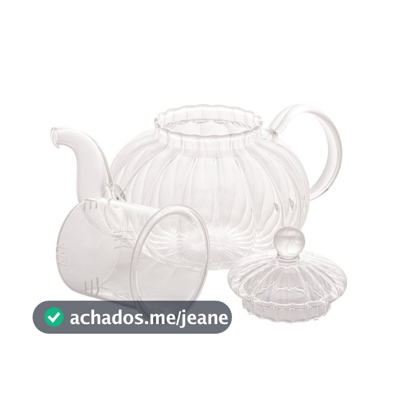 Chaleira Lyor Classic De Vidro Borossilicato Incolor 800ml