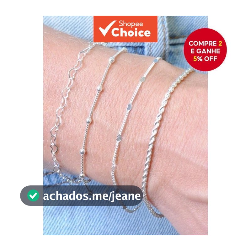 Conjunto De Pulseira De Cor Prata De 4 Unidades Com Contas De Coração Joias De Corrente De Veneza Para Mulheres