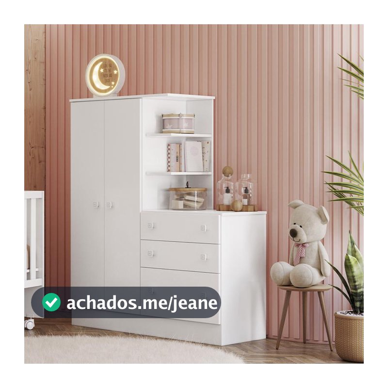 Guarda Roupa com Comoda Doce Sonho 4070