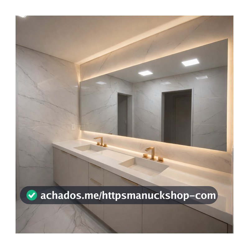 Espelho Grande Com Led 3 Cores Touch 180X90cm Corpo Inteiro Lapidado Entrega Rapida