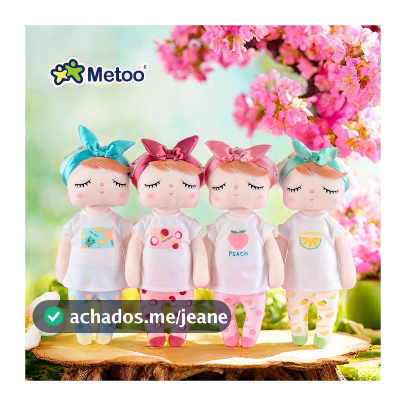 Boneca Metoo Angela de 13”, série de frutas, bonecas de pelúcia, brinquedos infantis, presentes de aniversário