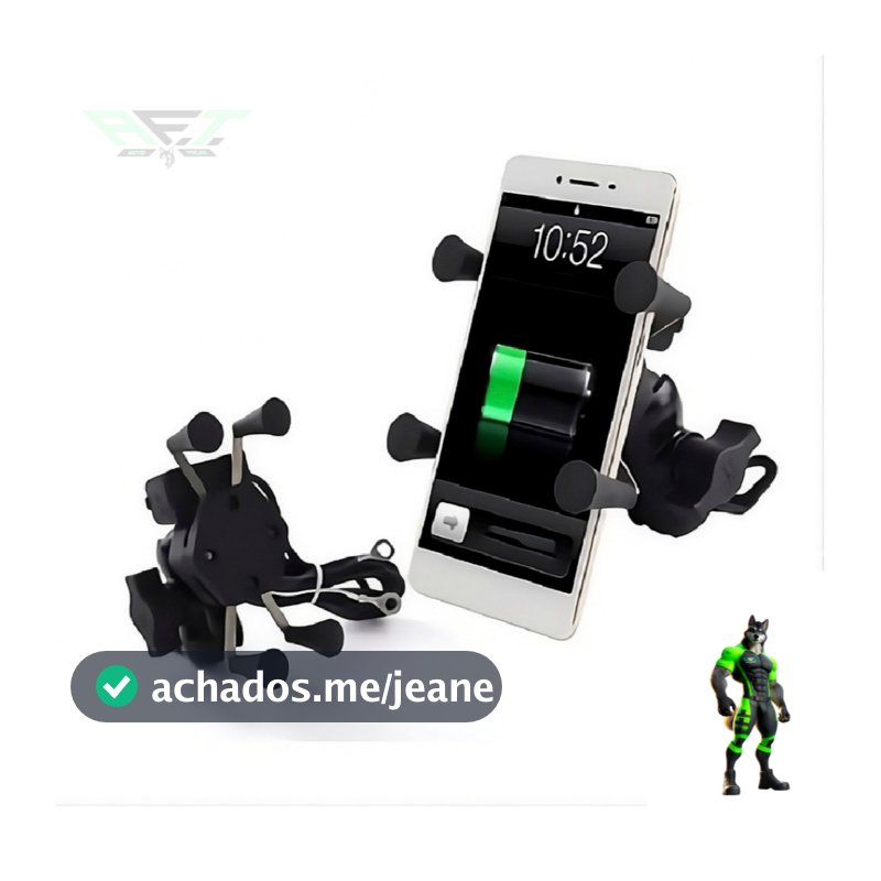 Suporte Garra Para Celular Moto Universal Com Carregador Usb De FERRO