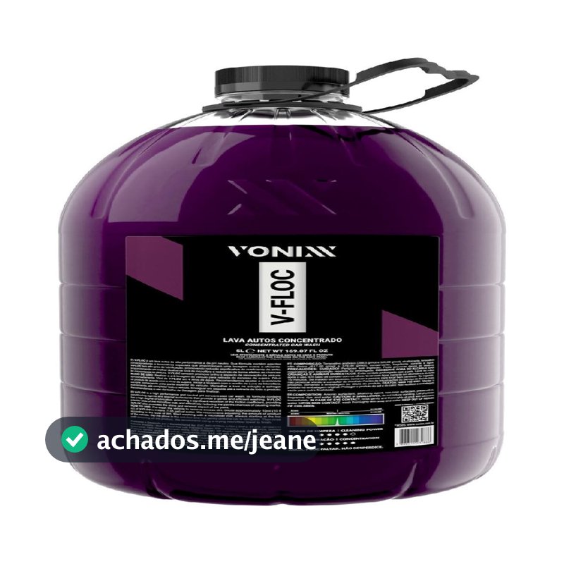SHAMPOO AUTOMOTIVO V-FLOC 5L VONIXX