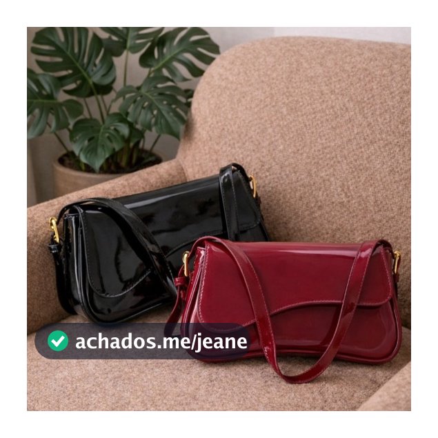 Kit 2 Bolsas De Ombro Bolsa Verniz Elegante Versatil Varias Cores!