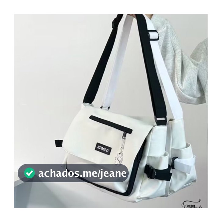 Bolsa Feminina Casual de Ombro com Bolso Simples Bolsa tiracolo Bolsa de ombro para o trabalho