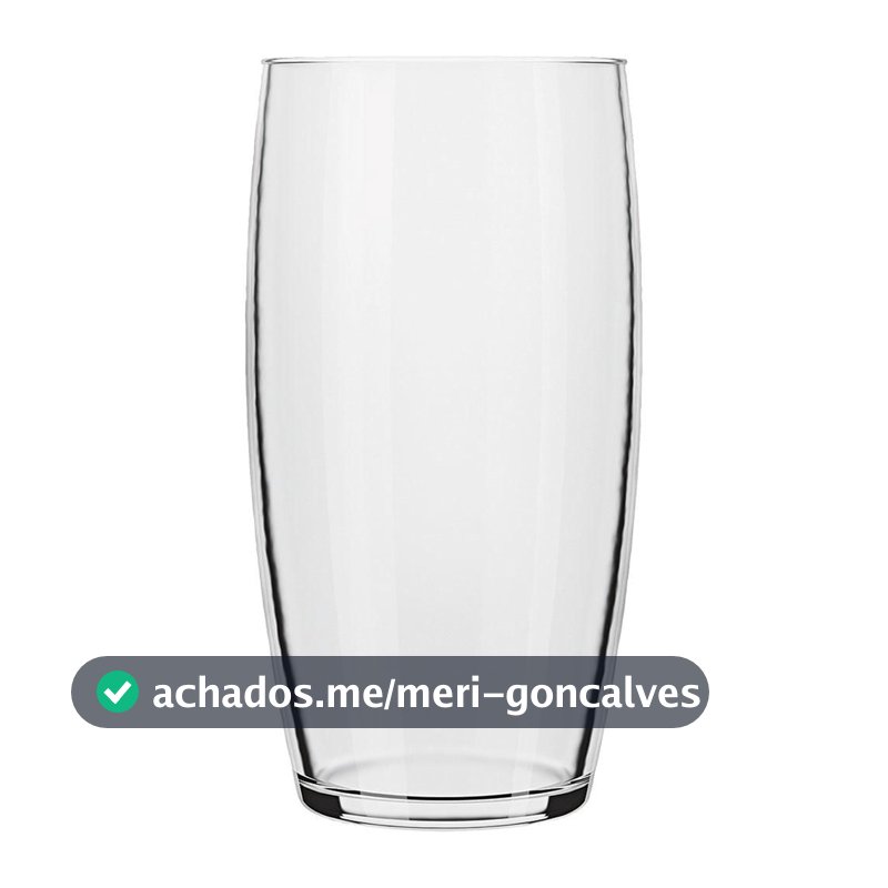 Conjunto 6 Copos Nadir Oca Long Drink de Vidro Liso 300ml