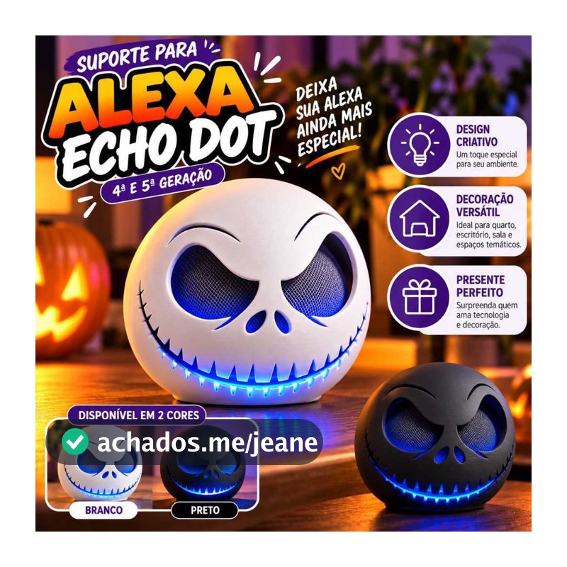 Suporte Decorativo para Alexa Echo Dot 4ª e 5ª Geração – Jack
