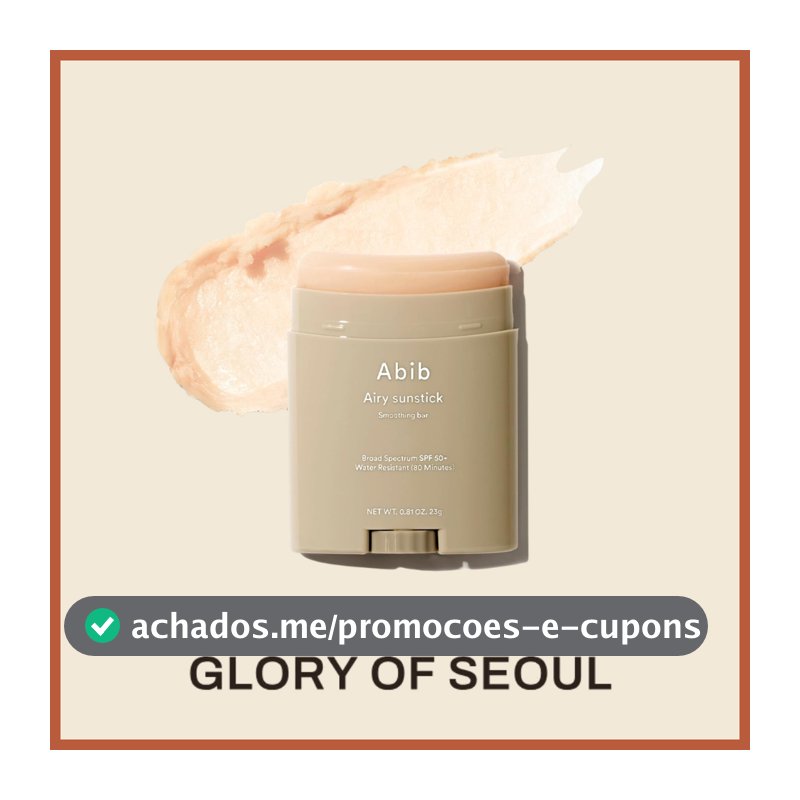 ABIB Airy sunstick Smoothing bar SPF50+ PA++++ 23g