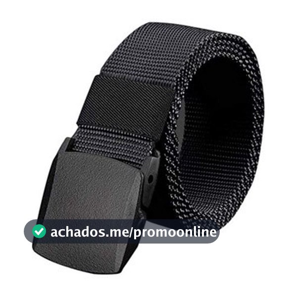 Moda Cinto Largo Masculino Nylon Fivela de Plástico Entrega rápida