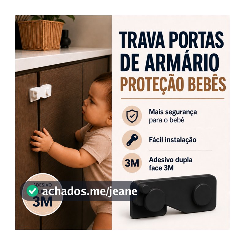 Kit 5/10/15/20 Travas Para Gaveta Porta Armário Segurança Bebê