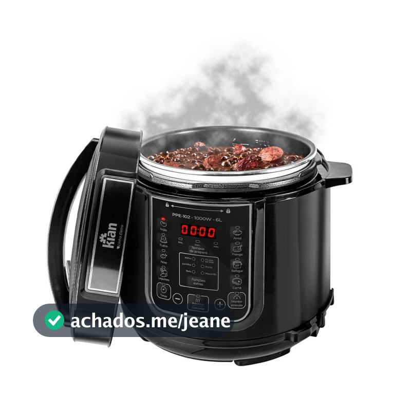 Panela de Pressão Elétrica 6L 1000W PPE102 - Kian