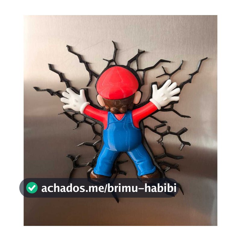 Ima de geladeira super mario - Impressao 3D