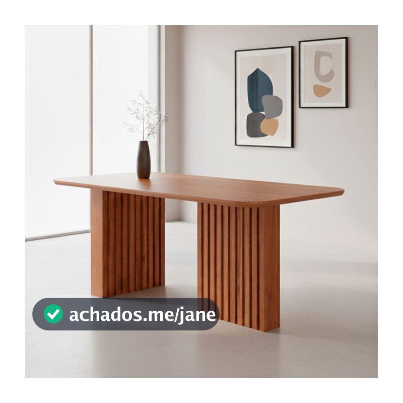 Mesa de Madeira Ester 180 Cm Cinamomo - Cimol