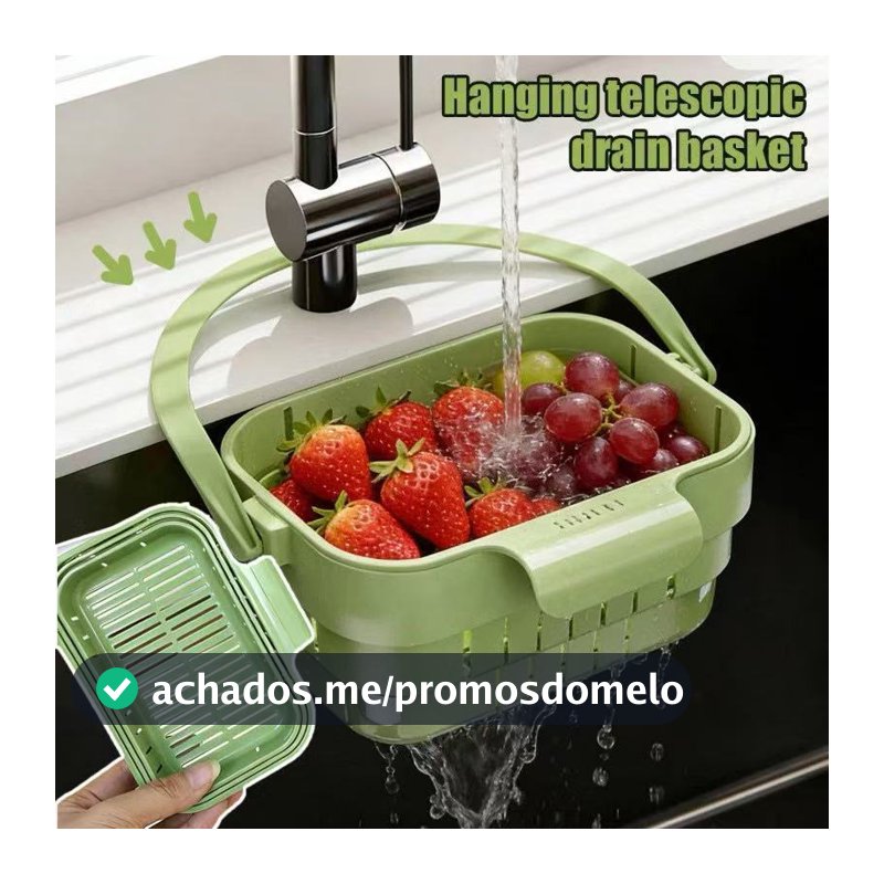 High Quality Hanging Drain Basket for Kitchen Sink Kitchen Storage Container Press Type Waste Filter Box.
