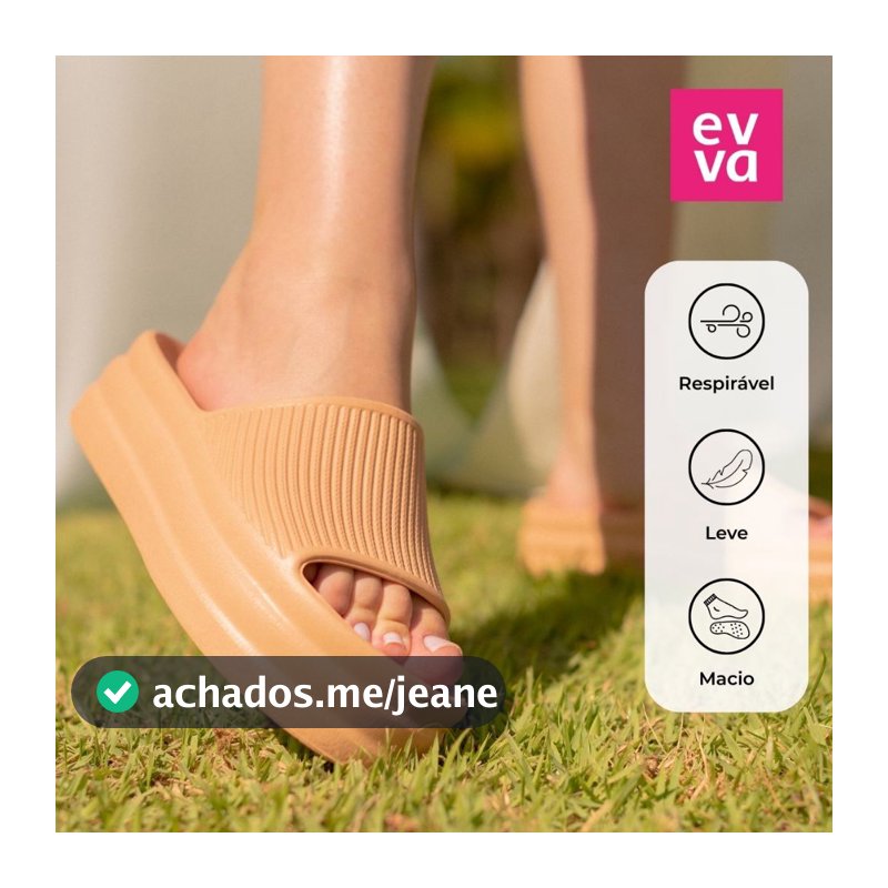 Sandália Feminina Plataforma Anabela Salto Leve Moda 100% em EVA PLAT-200