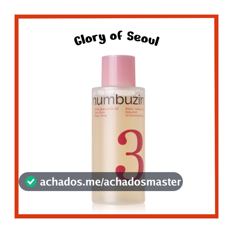 NUMBUZIN No.3 Bifida Bakuchiol 50 Zero Pore Milky Toner 200ml