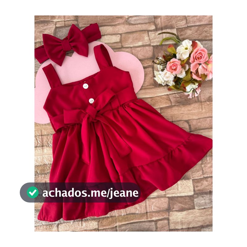 Vestido sophia Infantil criança festa casual Menina vermelho natal