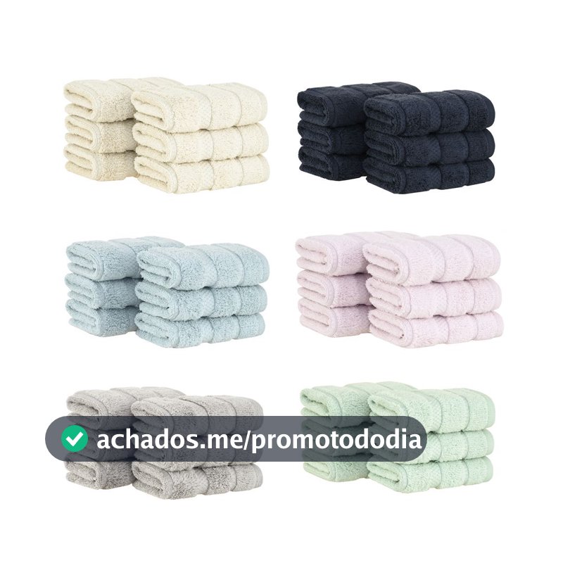 Kit 6 peças Toalha Lavabo Buddemeyer Vision Dual Air
