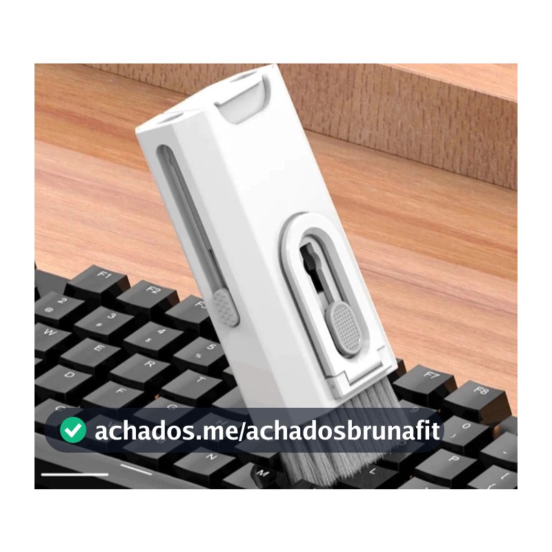 Kit De Escova De Limpeza De Teclado 8 Em 1 Multifuncional Portátil Para Computador/Fone De Ouvido