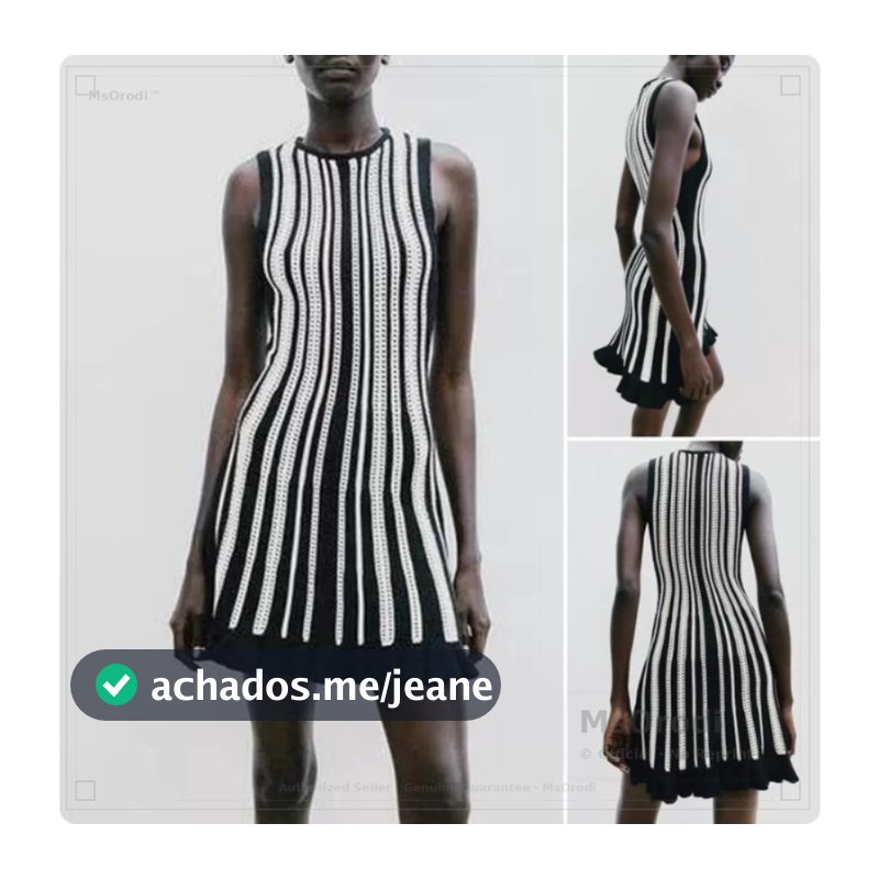 Estilo europeu americano 2026 verão novo estilo moda feminina All-Match listrado vestido curto de malha 6771038