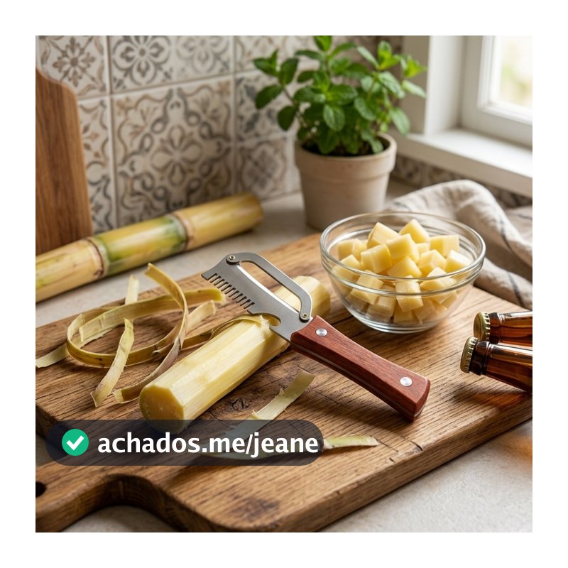 Descascador De Frutas E Vegetais Com Cabo De Madeira , Faca De Descascar Cozinha Em Aço Inoxidável Abridor
