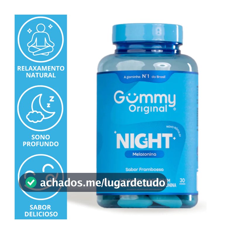 Gummy Night Original 30 Gomas | Uso Noturno | Sabor Agradável