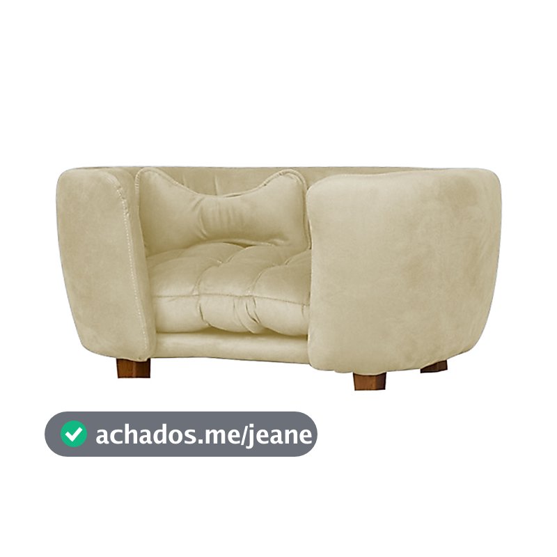 Poltrona Cama Pet Baby Hanna Estofada Tecido Veludo