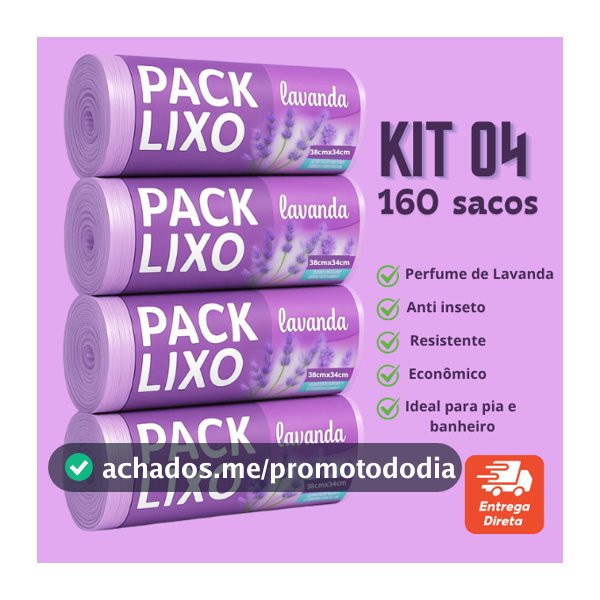 Saco de Lixo Cheiroso Lavanda 10L Saco de lixo Perfumado Neutraliza Odor Pia Banheiro Perfume Suave