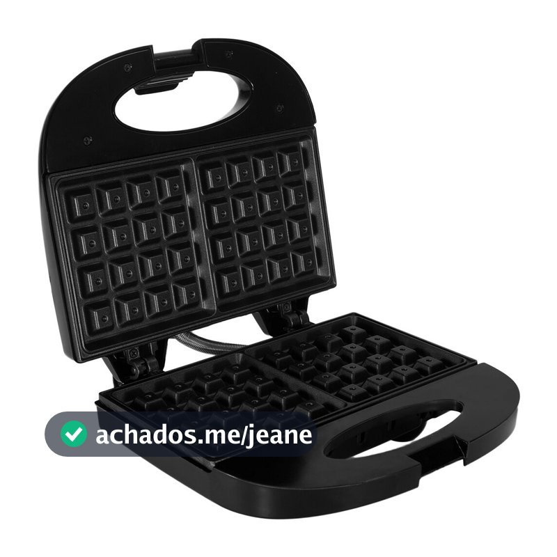 Máquina de Waffle Agratto Aroma, 750 W, Chapa Antiaderente - AWAF01