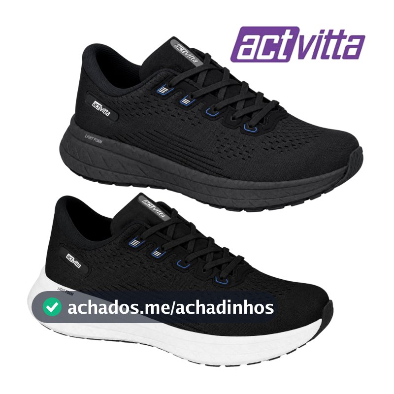 Tênis Masculino Esportivo Actvitta Gaspea Loc Original Tênis Academia Leve Tenis Caminhada Casual