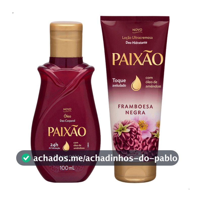 Kit Paixão Ameixa Negra Óleo e Hidratante Corporal