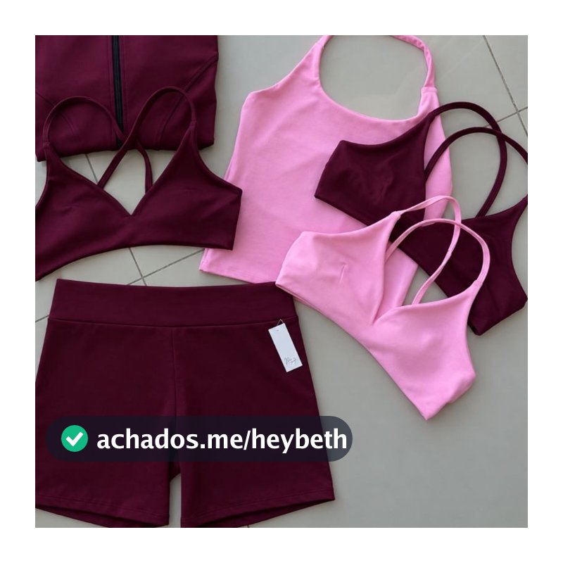 conjunto fitness feminino premium treino de academia Poliamida Grossa short pala alta e top com amarração