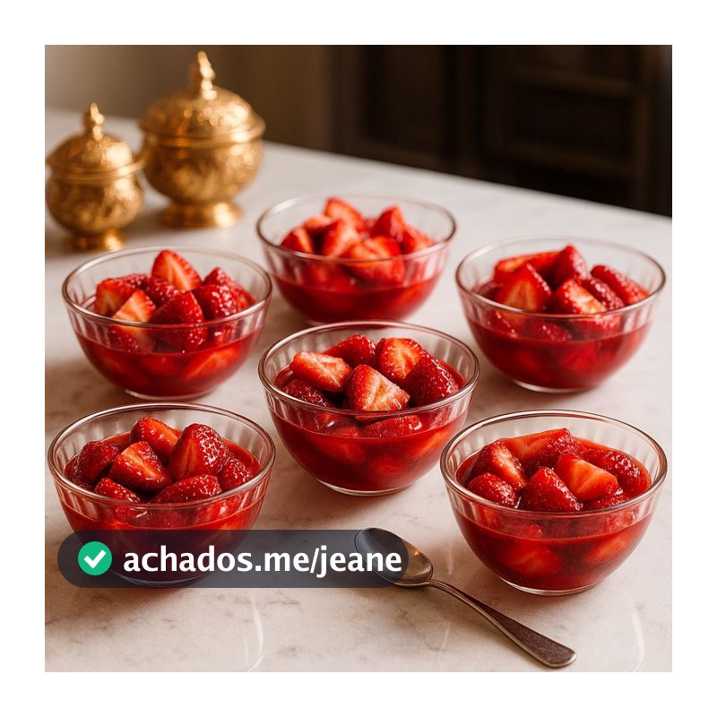 Jogo de 6 Bowls para Sobremesa Modelos – 300ml